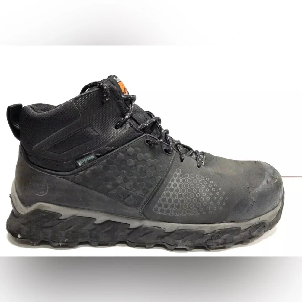 Timberland Pro Ridgework Waterproof Mens Work Boots Black 10.5 M